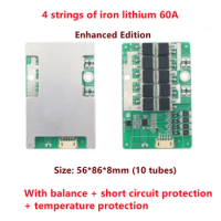 3S 4S BMS 12V 120A 150A 230A 300A Li-ion LifePo4 Lithium Battery Protection Board Balance MOS High Current Car Start RV Inverter