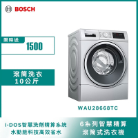 【BOSCH博世】  i-DOS智慧洗劑精算滾筒10KG洗衣機 WAU28668TC 110V