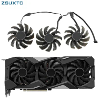 78MM T128010SU Cooler Fan Replacement RX5700 For Gigabyte Radeon RX 5500 5600 5700 XT Graphics Video Card Cooling