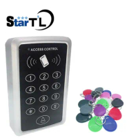 T11 gate access control system rfid access control reader 10 EM4100 keychains 125KHz Card Reader For Door Access