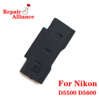 Original Black USB MIC A/V Out Cover Rubber Replacement Repair Part For Nikon D5500 D5600 SLR