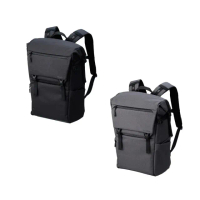 【HAKUBA】PLUS Shell CITY ROLLTOP BACKPACK 26 G05後背包 黑色/灰色