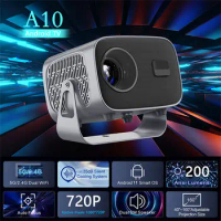 Hot Sale A10 Smart Projector Android 11.0 Mini Portable Proyector 4K 5G WiFi Home Cinema 1080p for O