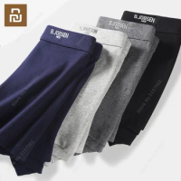 Xiaomi 3pcs Cotton Mens Panties Solid Color Comfort Boxer Underwear Short Men Underpants Breathable Soft Male Boxershorts Shorts