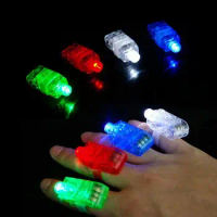 1000pcs/lot Led Finger Light Laser Finger Beams Beams Ring Torch for Party Wedding Celebration Free Shipping Wholesale