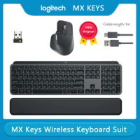 Logitech MX Keys Wireless Keyboard and Master 3S Mouse Performance Bluetooth Logi Bolt Charging Backlit Ultra-thin For PC Laptop