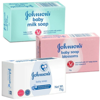 嬌生  Johnson's 嬰兒潤膚香皂 75g 牛奶 花香 原味 蜂蜜 寶寶肥皂 嬰兒皂 0500