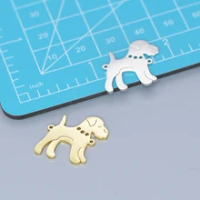Nedar 5pcs/Lot Cartoon Pet Dog Necklace Siberian Husky Teddy Dog Charm Pendant DIY Handmade Animal Jewelry Making Accessories