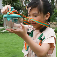 Insect observation box, children's magnifying glass, telescope capture net, boy outdoor exploration toy, biological collector
