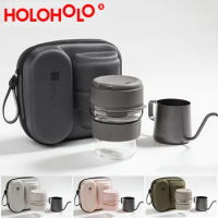 Portable Coffee Set Office Drip Coffee Set Travel Camping Pour Over Coffee Pot Specialized Barista Kit Accessoires HOLOHOLO