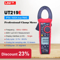 UT219E industrial Clamp Meter;True RMS Digital Multimeter AC DC volt DC current Ohm meter;frequency response/LoZ ACV/Diode test
