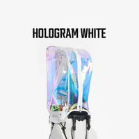 Tech Skin Pure Golf Bag Hood Cover (Pelindung Hood Cover Golf transparant dan hologram) Hologram Whi
