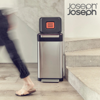 【Joseph Joseph】Titan系列壓縮垃圾桶30L(廚房 客廳 壓縮 除臭濾芯 居家)