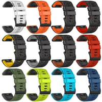 22 26MM Bracelet Silicone WatchBand For Garmin Fenix 7X 7 Fenix 6X 6 Pro 5X 5 Plus Strap WristStrap Forerunner 945 Quick Release