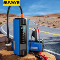 BUVAYE TS03 Portable Tire Inflator TS03 Car Emergency Power Outdoor Multifunctional Jump Starter And Air Pump With EVA Bag