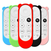 Silicone Protection Case for Chromecast with Google Smart TV 2020 Voice Remote Control Cover
