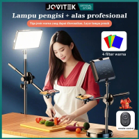 jqvitek tripod TR51 tripod konten kreator Overhead Phone Stand Tripod + Led Lampu Stand Holder Phone