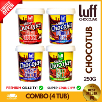 [COMBO 4] LUFF CHOCOJAR PREMIUM (NO TOPPING) - Mini Koko Crunch/ Koko Ball/ Crispy Cookie/ Bubble Ri