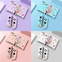 Cute Cartoon TPU Protective Cover Case For Nintendo Switch OLED Full Protective Shell Soft For Switch Oled Accessories