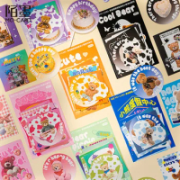 24pcs/lot Kawaii Stationery Stickers Oguma faction opposite series Diary Planner Stickers Scrapbooking DIY Craft Sticker