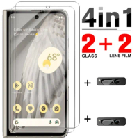 4in1 Tempered Glass For Google Pixel Fold Screen Protector For Google Goo Gle Pixel Fold PixelFold 5G 7.6Inch camera lens Films