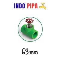 STRAIGHT WAY VALVE/GATE VALVE PPR RUCIKA 63MM