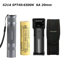 Convoy S21A With Luminus SFT40 6500K Copper DTP Board And Ar-Coated Inside Temperature Protection 21700 Flashlight Torch Light