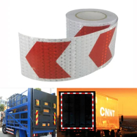 10cm Width Arrow Reflective Tape Traffic Safety Warning Reflective Adhesive Tape Sticker For Truck