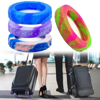 8PCS/Set Suitcase Parts Axles Travel Luggage Caster Shoes Silicone with Silent Sound Suitcase Wheels Protection Cover