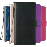 Flip Phone Wallet Case For Samsung Galaxy A22 A23 A32 A33 A40 A41 A42 A50 A51 A52S A52 A53 5G Simple Color Card Slots Cover D01D