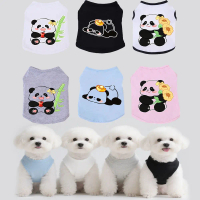 Pet SpringVest Fashion Cute Panda Print Comfortable Material Suitable For Cat & Dog Party Wear suita