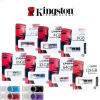 Kxzy68SHOP (พร้อมส่ง)แฟลชไดร์ฟ 2GB 4GB 8GB 16GB 32GB 64GB 128GB 256GB Kingston Portable Metal DT101