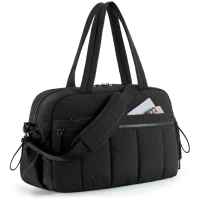 Large Capacity Travel Duffel Bag Sports Gym Bag With Shoe Compartment Toiletry Pouch Portable Weeken