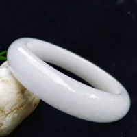 Sichuan white jade bracelet Afghan white marble Bracelet QUARTZ Bangles Women