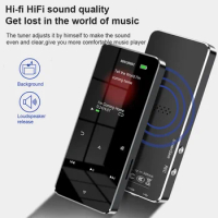 MP3 MP4 Music Player with Bluetooth Built-in Speaker Touch Key FM Radio Video Play E-book HIFI Metal 2.0 Inch Touch MP4 Player