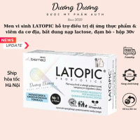 Viên uống men vi sinh LATOPIC PROBIOTICS hỗ trợ dị ứng, bất dung nạp lactose, viêm da cơ địa