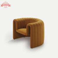 意式設計師單人椅創意個性懶人椅客廳沙發椅工作室布藝沙發雙人椅