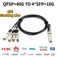 40G QSFP to 4 SFP+ 5M AWG28 Passive Direct Attach Copper Twinax DAC Cable,QSFP-4SFP10G-CU5M 40G QSFP to 4SFP AWG28 DAC