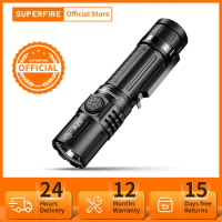SUPERFIRE A20 SST40 1700lm EDC Flashlight with Memory Function, USB-C Rechargeable 21700 LED Torch 5 Mode Lantern for Camping