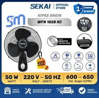 Kipas angin Sekai WFN 1628 RC / WFN 1628 16 inch remote / Tali WFN1628 wall fan Dinding WFN-1628RC (