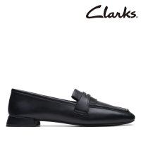 【Clarks】女鞋 Ubree15 Surf 立體線條方頭設計梯形方跟娃娃鞋 樂福鞋(CLF74861D)