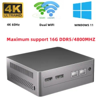 SZBOX Alder Lake N100 /CPU N305 MINI PC Windows 11 DDR5 4800mhz SSD Dual Wifi BT4.2 RJ45 1000M Dual Lan Desktop Gamer Computer