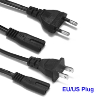 EU US AU AC Power Cable 2pin 1.4m IEC C7 Power Extension Cord For CD Player Sony PSP 4 3 Portable Radio Laptop XBOX One S