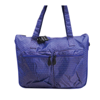 【SNOW.bagshop】旅行袋購物袋中容亮點點可愛旅行袋防水尼龍布材質(超好收納不占空間附活動型長背帶)