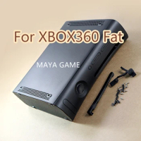 for XBOX360 fat console protection case housing case for xbox360 Black white Full set Housing Shell Case with buttons