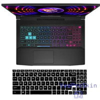 Silicone Keyboard Cover Gaming Laptop Protector For MSI Pulse 15 17 Katana 15 17 B13VGK B13V B13VFK 