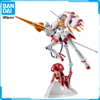 In Stock Bandai SHF DARLING in The FRANXX Strelizia Zero Two Original Anime Figure Model Toys for Boys Action Figures Collection