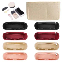 1Pcs Storage Bags Insert Bag Durable Felt Multi-Pocket Bag Organizer Travel Portable Linner Bag for Longchamp Mini Bag