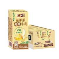 【KLIM 克寧】芭那那高纖牛乳198ml(香蕉口味 共24入；保久乳)