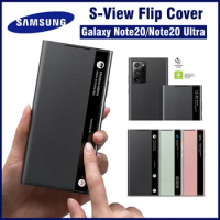 Samsung Mirror Smart View Flip Case Original Galaxy Note 20 Ultra/ Note20 5G Phone LED Cover S-View Cases EF-ZN985